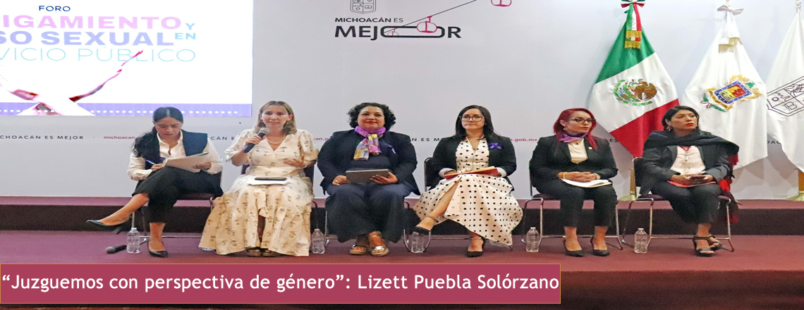“Juzguemos con perspectiva de género”: Lizett Puebla Solórzano